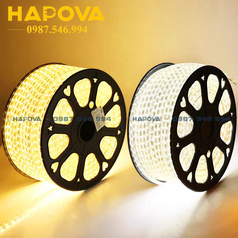 Dây đèn led trang trí dây đôi HAPOVA DIFIT 2835 đủ màu sắc