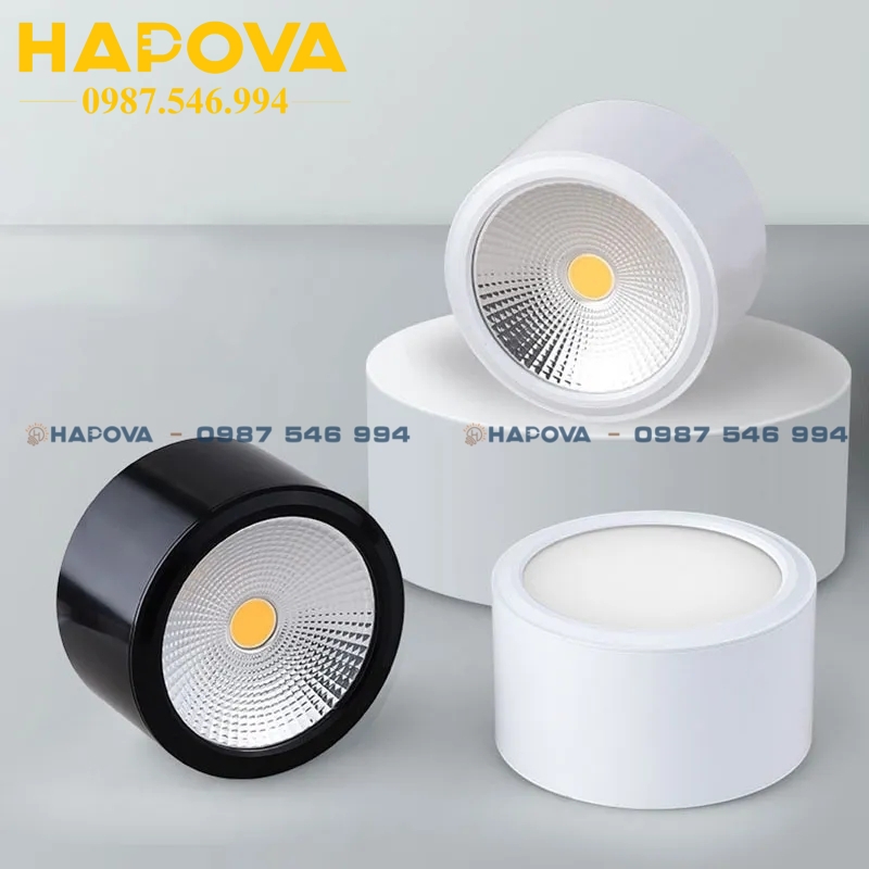 Đèn ống bơ HAPOVA MAZIN DR 0740 Kích thước 100 x100mm 3 màu Ánh sáng