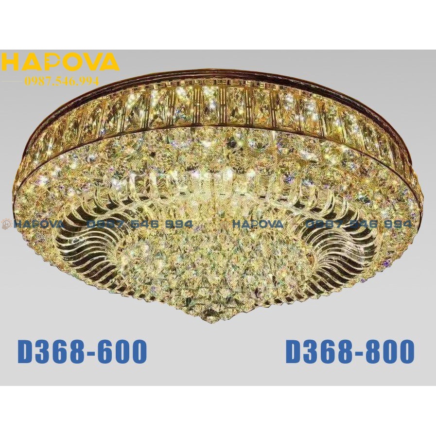 Đèn chùm pha lê, đèn trần trang trí HAPOVA COPIS 368 600/800mm
